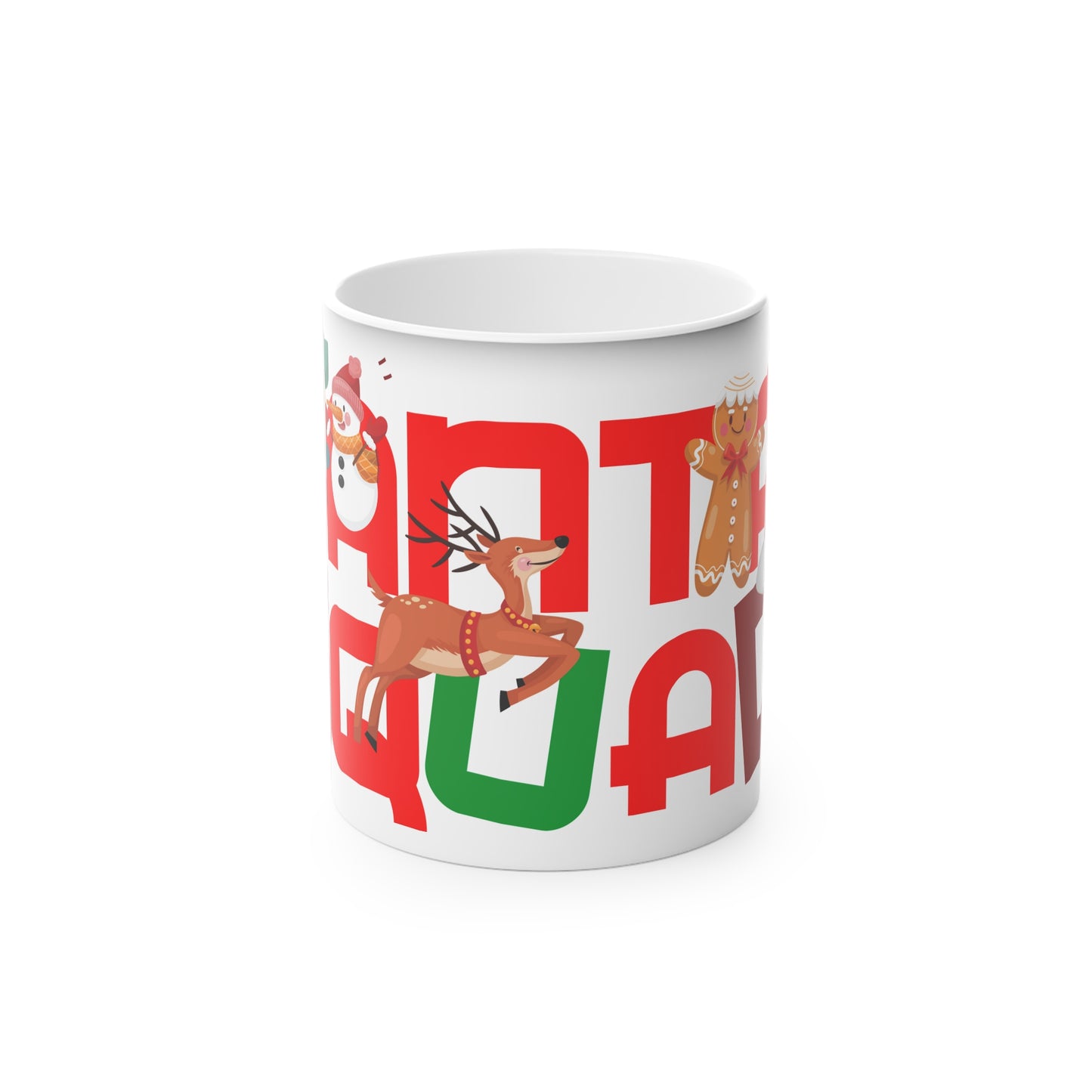 Christmas Color Changing Mug - Santa Squad Design