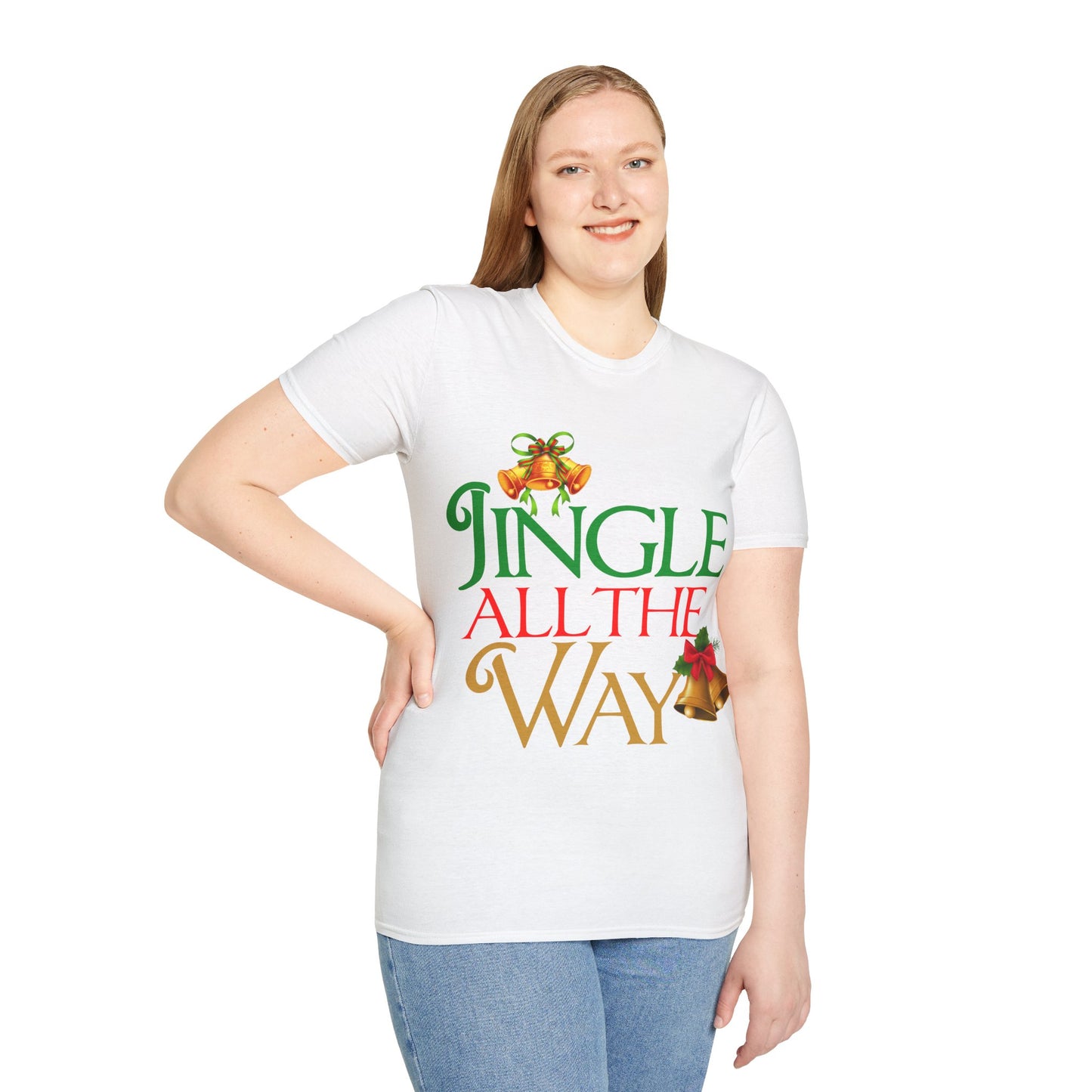 Christmas Unisex T-Shirt - Jingle All the Way Design