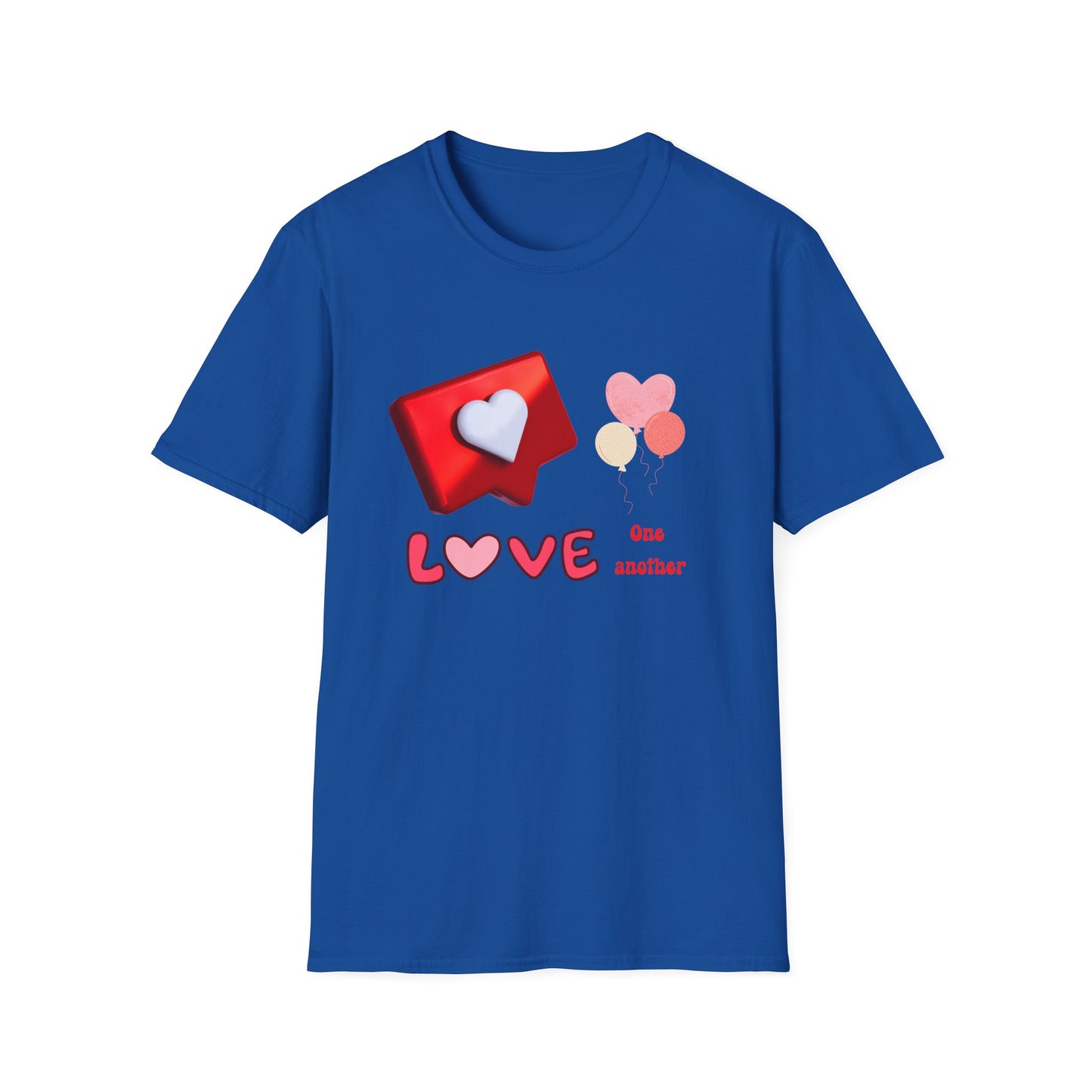 Valentine's Day Unisex T-Shirt - Love One Another Design