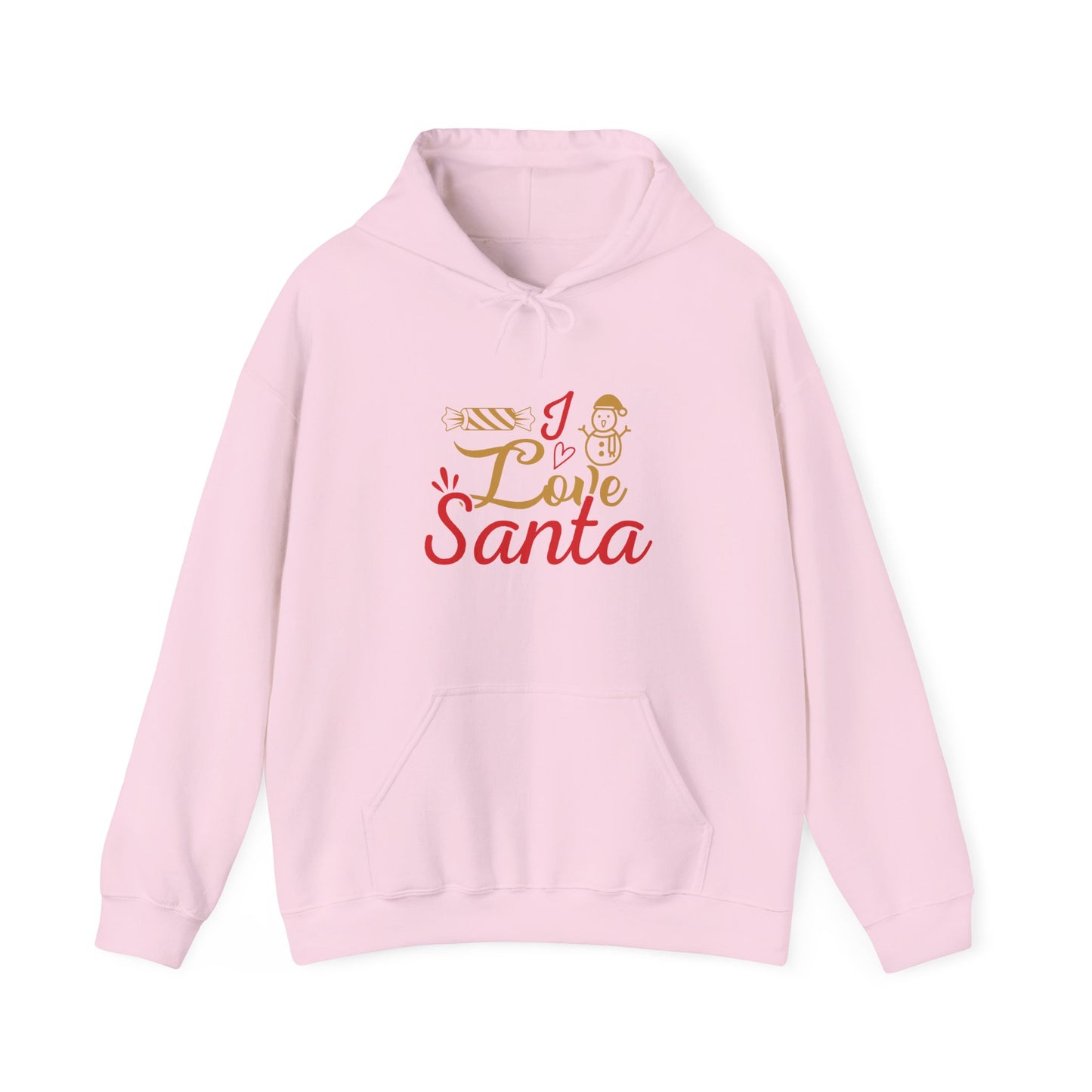 Christmas Unisex Hooded Sweatshirt - Love Santa Design