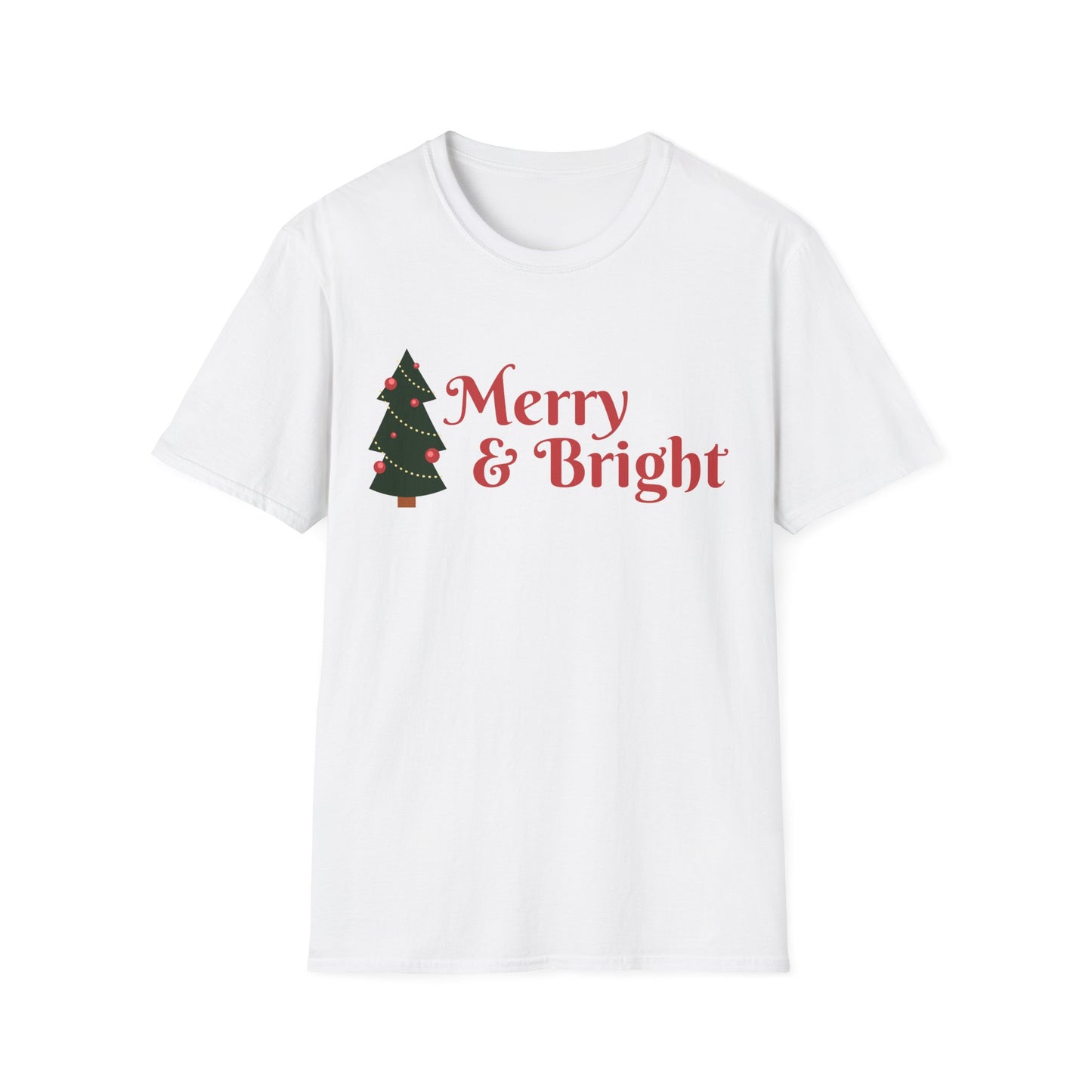 Christmas Unisex T-Shirt - Merry and Bright Design