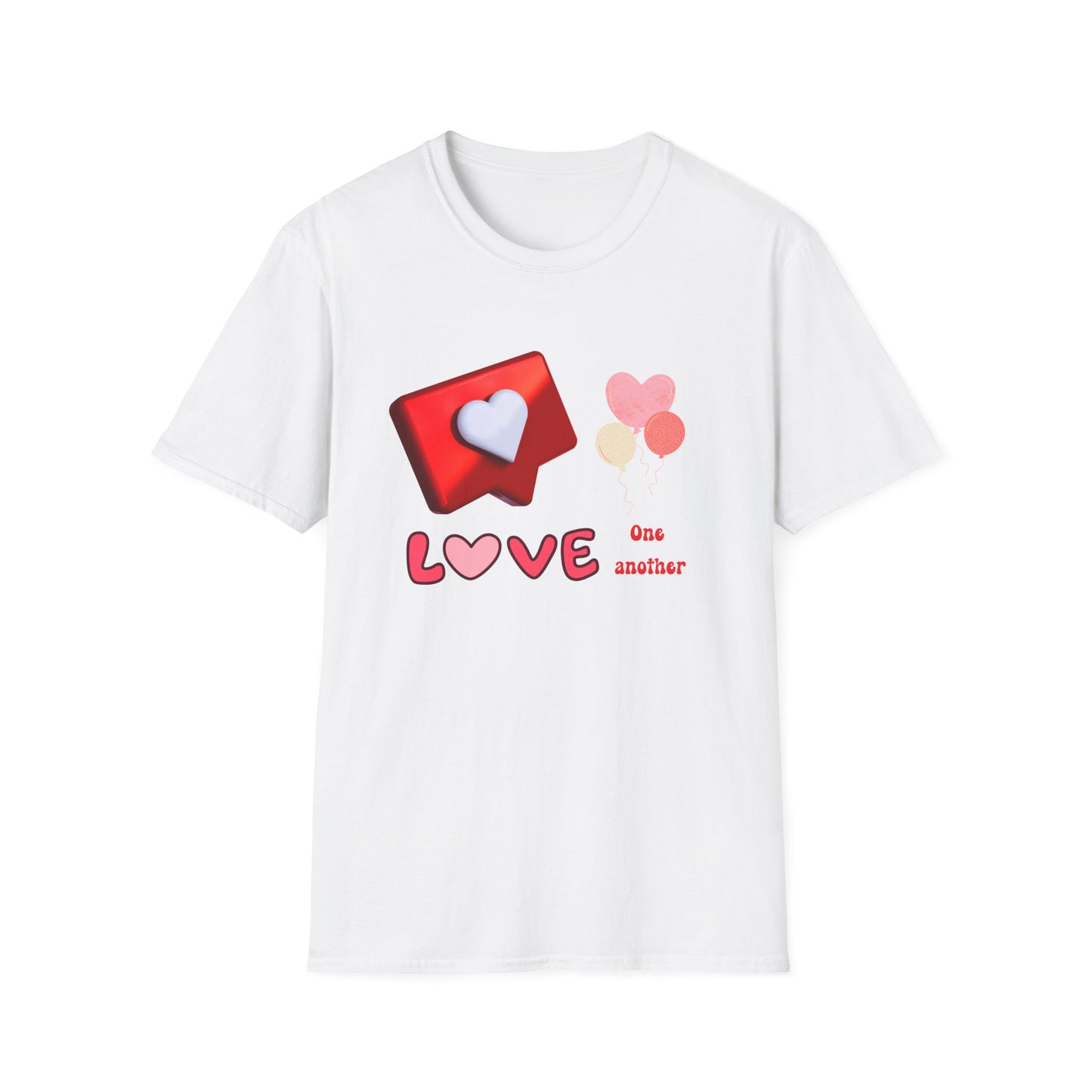 Valentine's Day Unisex T-Shirt - Love One Another Design