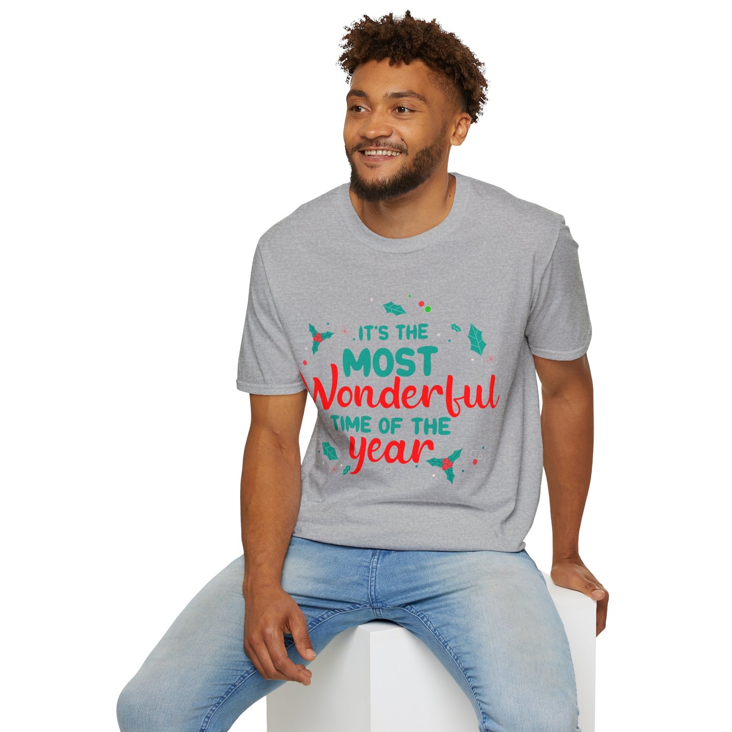 Christmas Unisex T-Shirt - The Most Wonderful Time Design