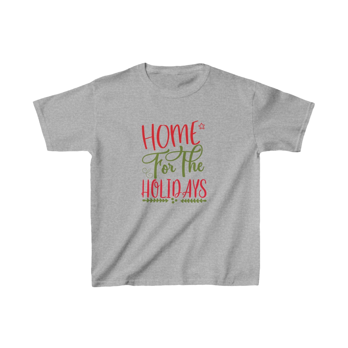 Christmas Unisex Kids T-Shirt - Home For The Holidays Design