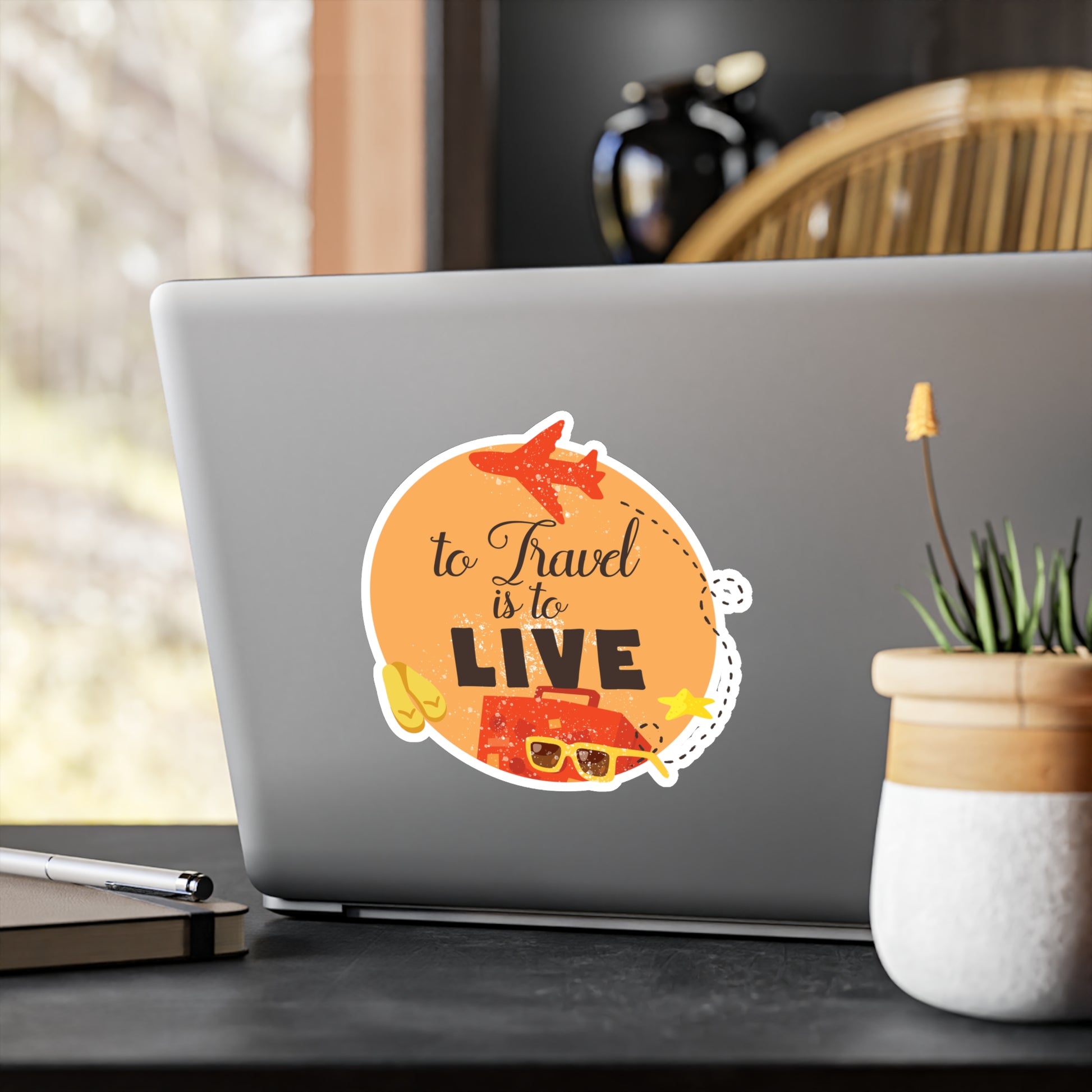 To Travel Is To Live Sticker - Motivational Treats