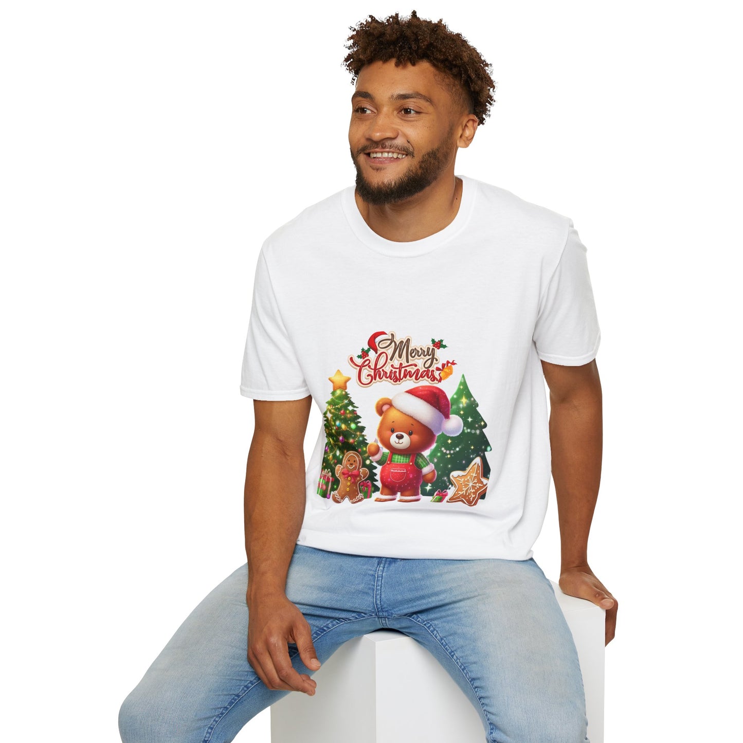 Christmas Unisex T-Shirt - Teddy Bear Design