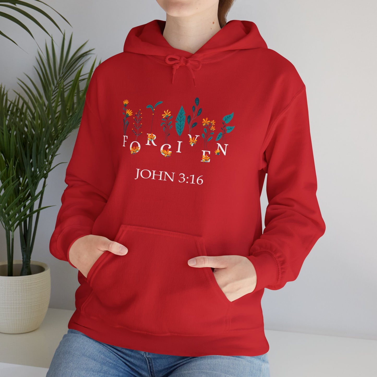 Christian Unisex Hooded Sweatshirt - Forgiven Design