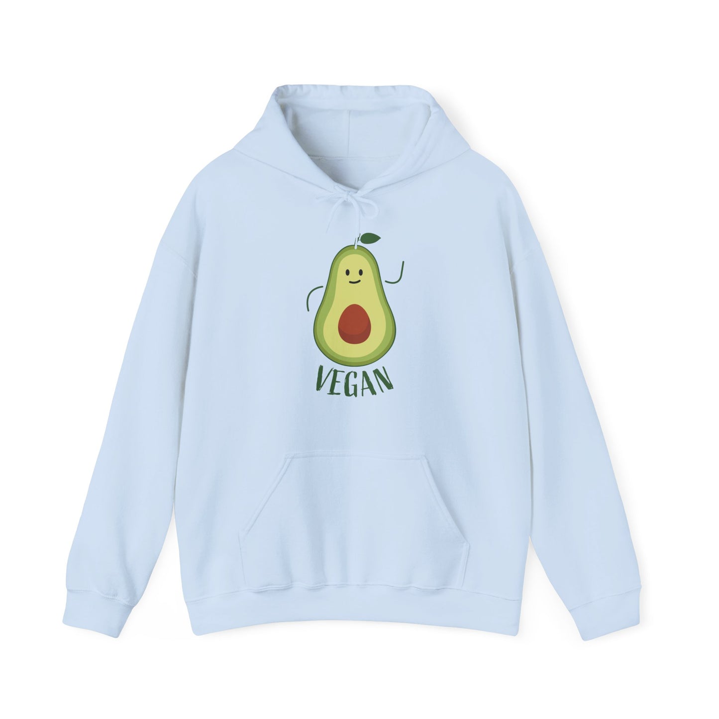 Motivational Unisex Hooded Sweatshirt - Avocado Vegan Design