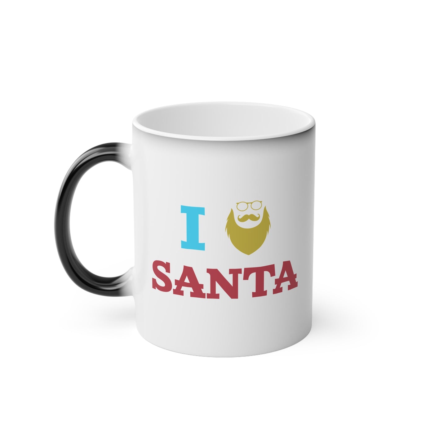 Christmas Color Changing Mug - I Love Santa Design