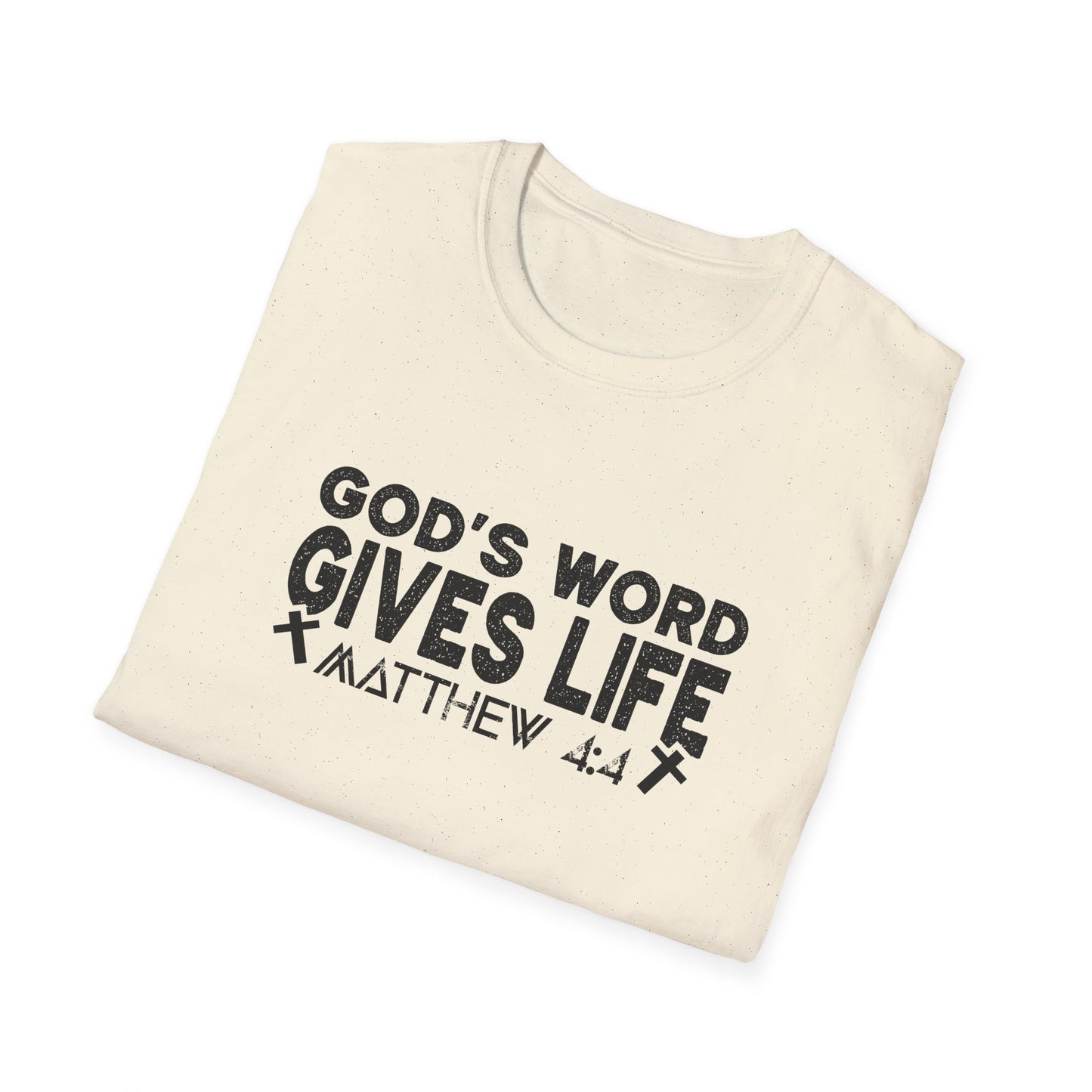 Christian Unisex T-Shirt - God's Word Gives Life Design