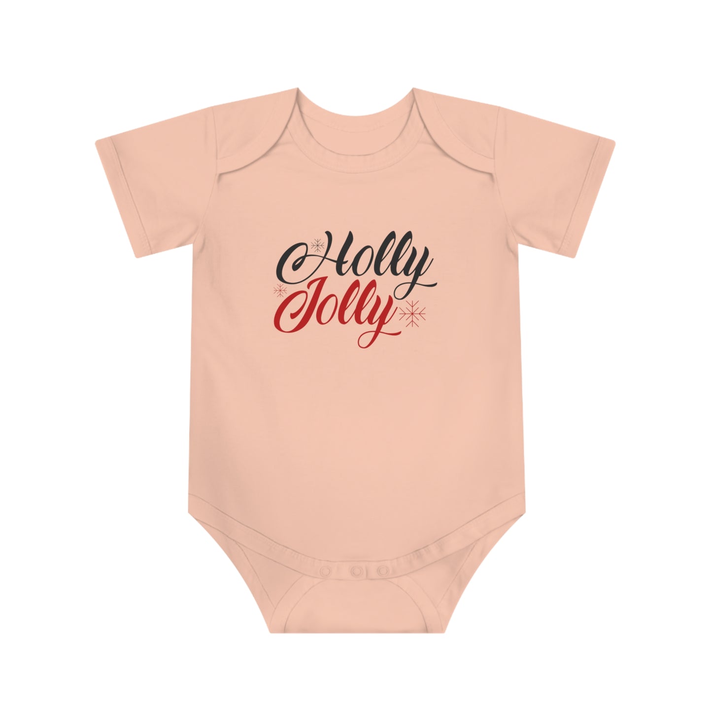 Christmas Baby Bodysuit - Holly Jolly Design