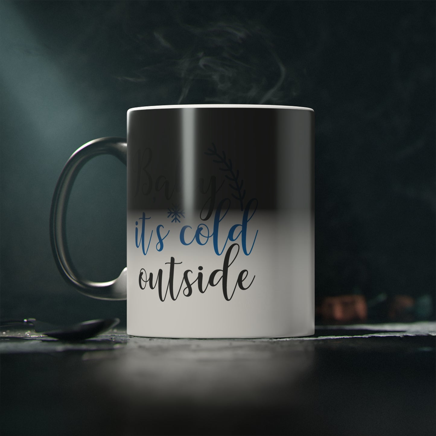 Christmas Color Changing Mug - Baby It's Cold Outside Design