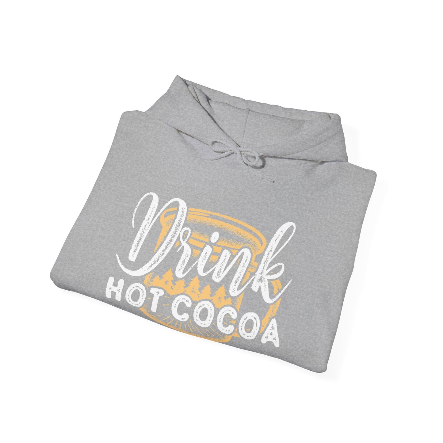 Christmas Unisex Hooded Sweatshirt - Drink Hot Cocoa Design