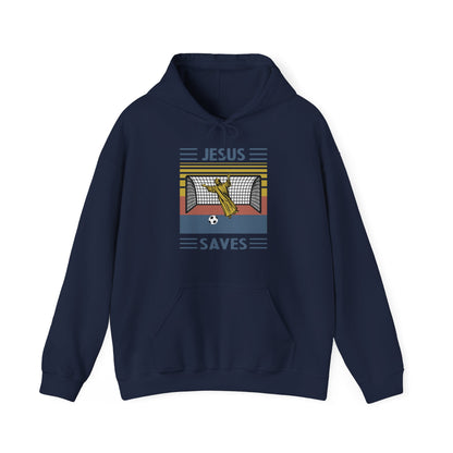 Christian Unisex Hooded Sweatshirt - Jesus Saves Design