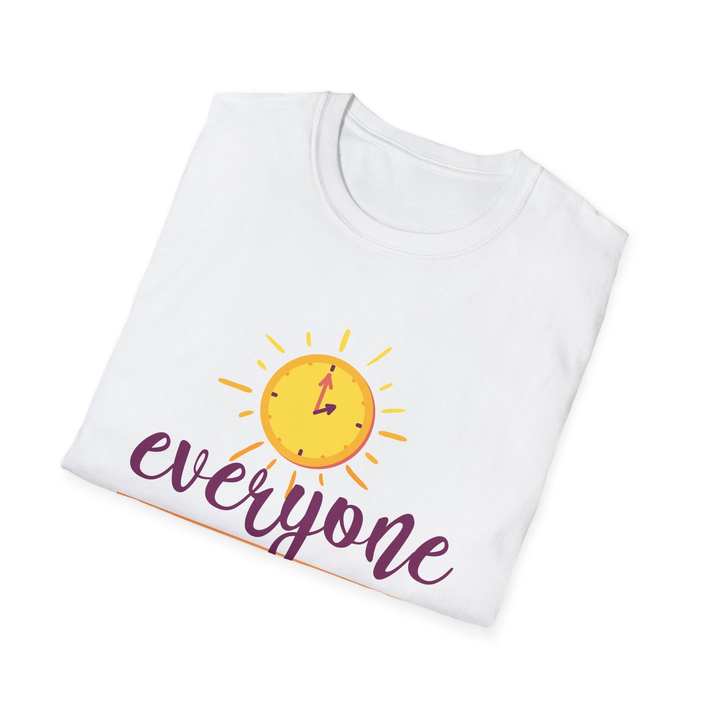 Motivational Unisex T-Shirt - Everyone Has The Same 24 Hours Design