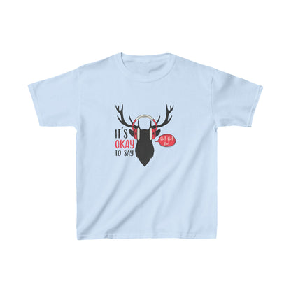 Christmas Unisex Kids T-Shirt - It's Okay To Say Ho Ho Ho Design