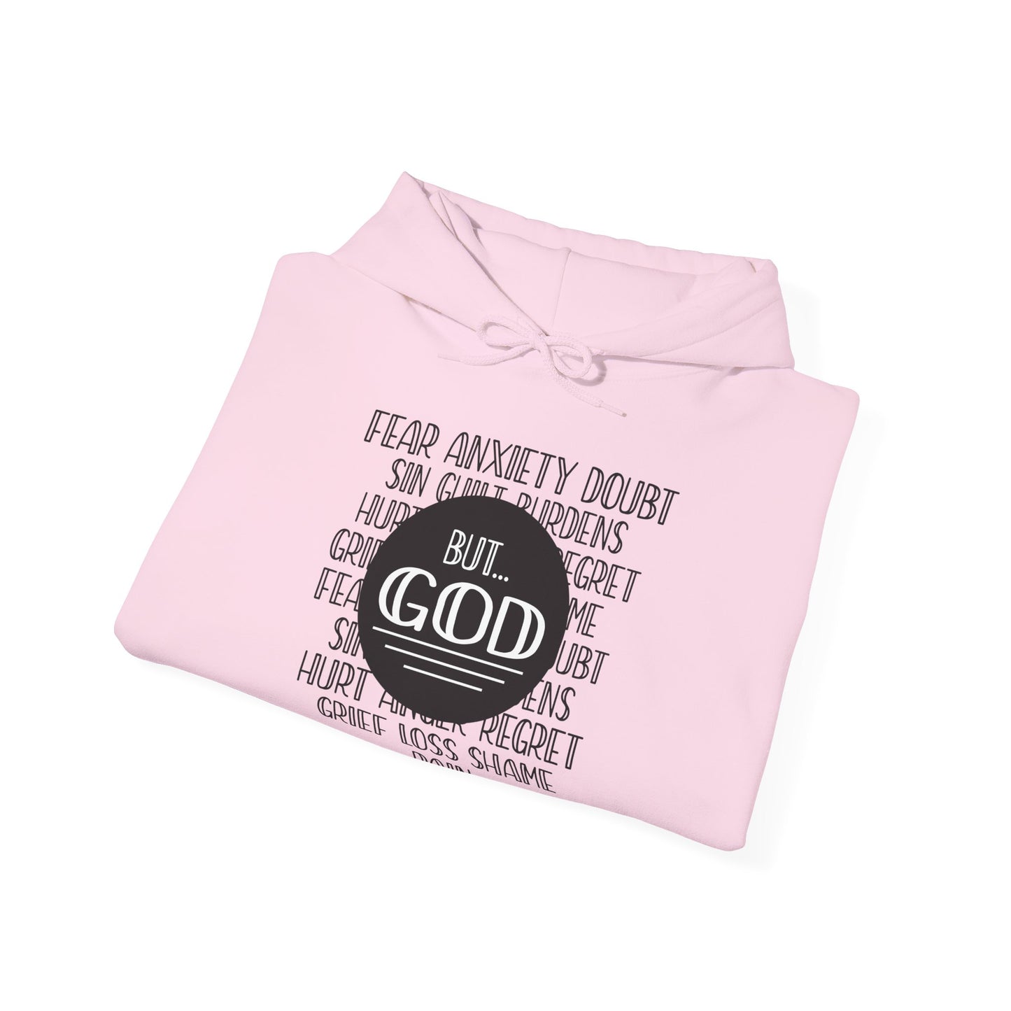 Christian Unisex Hooded Sweatshirt - God Trumps Negative Emotions Design