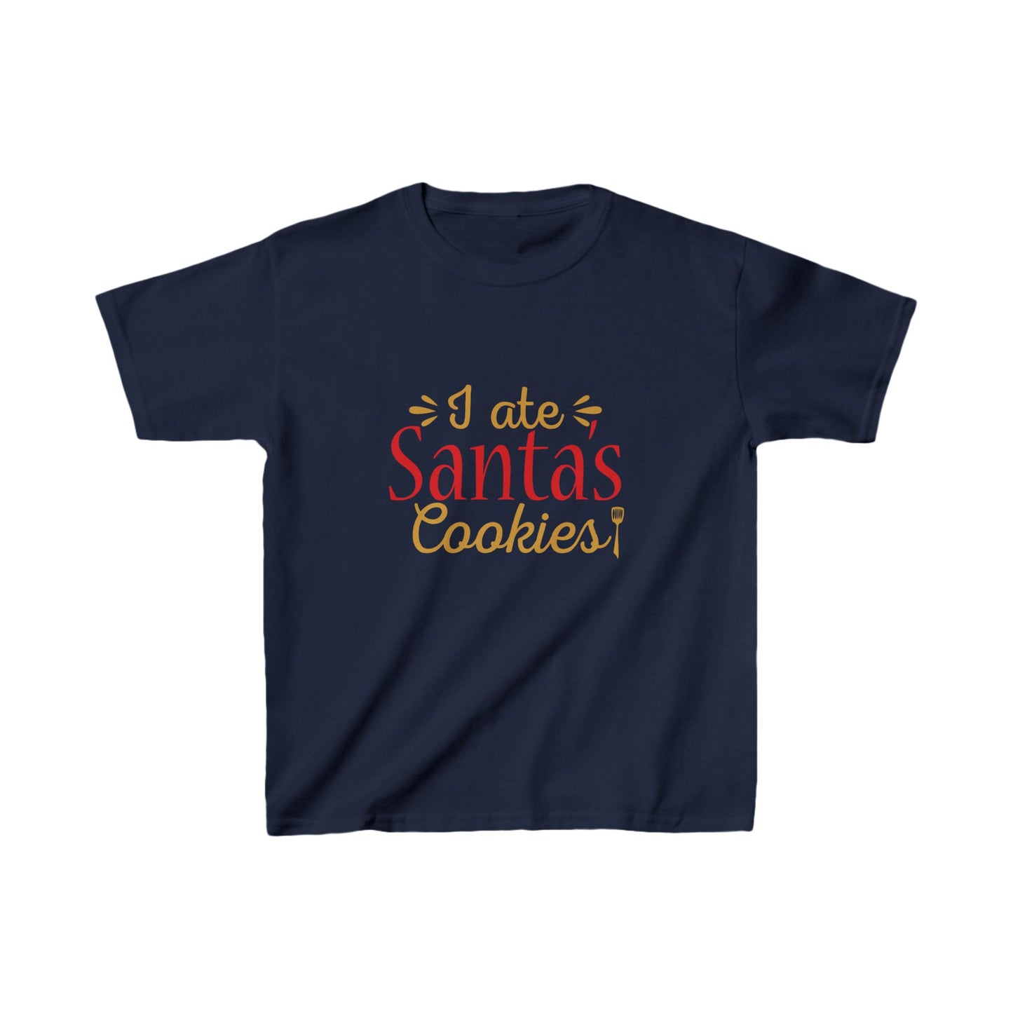 Christmas Unisex Kids T-Shirt - I Ate Santa's Cookies Design