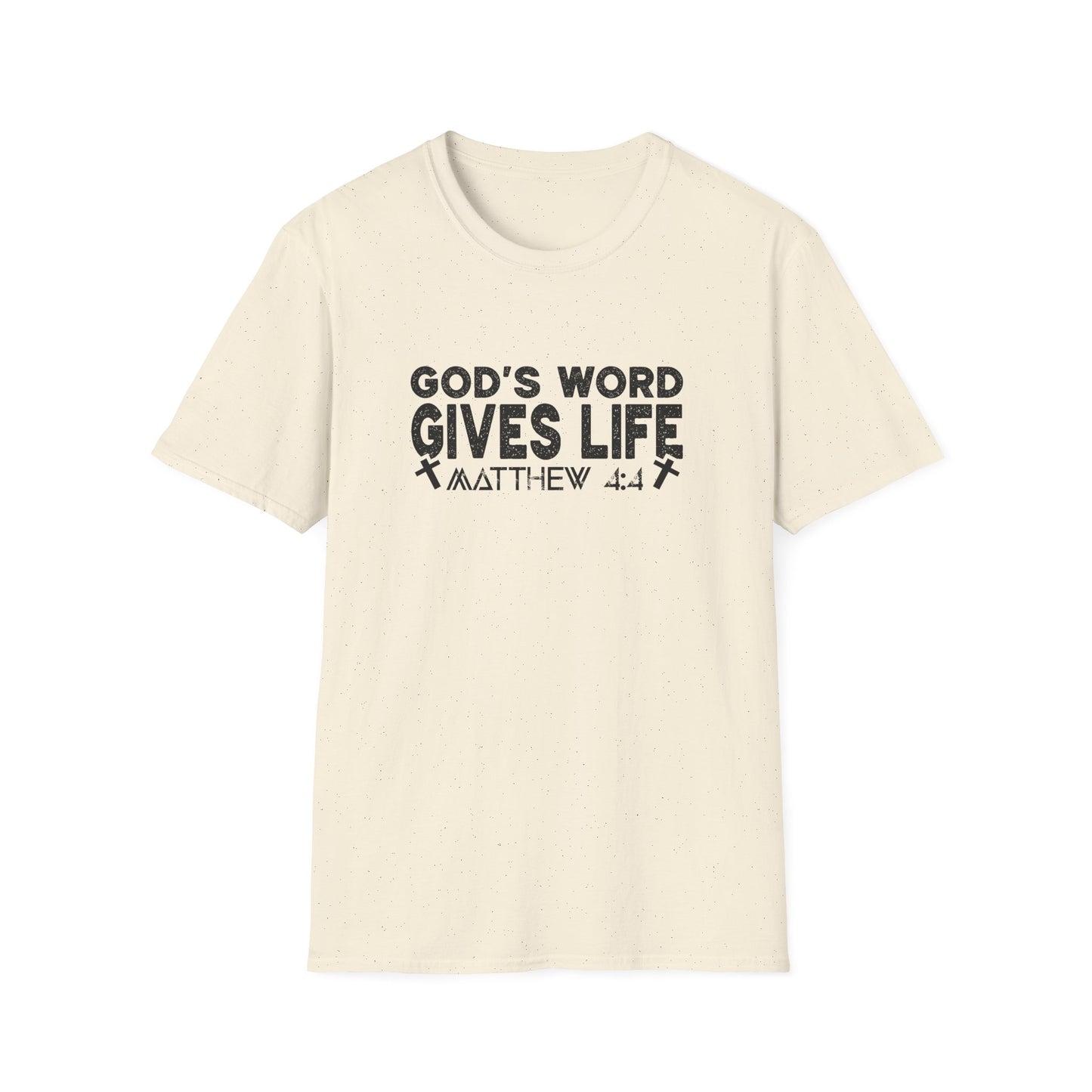 Christian Unisex T-Shirt - God's Word Gives Life Design