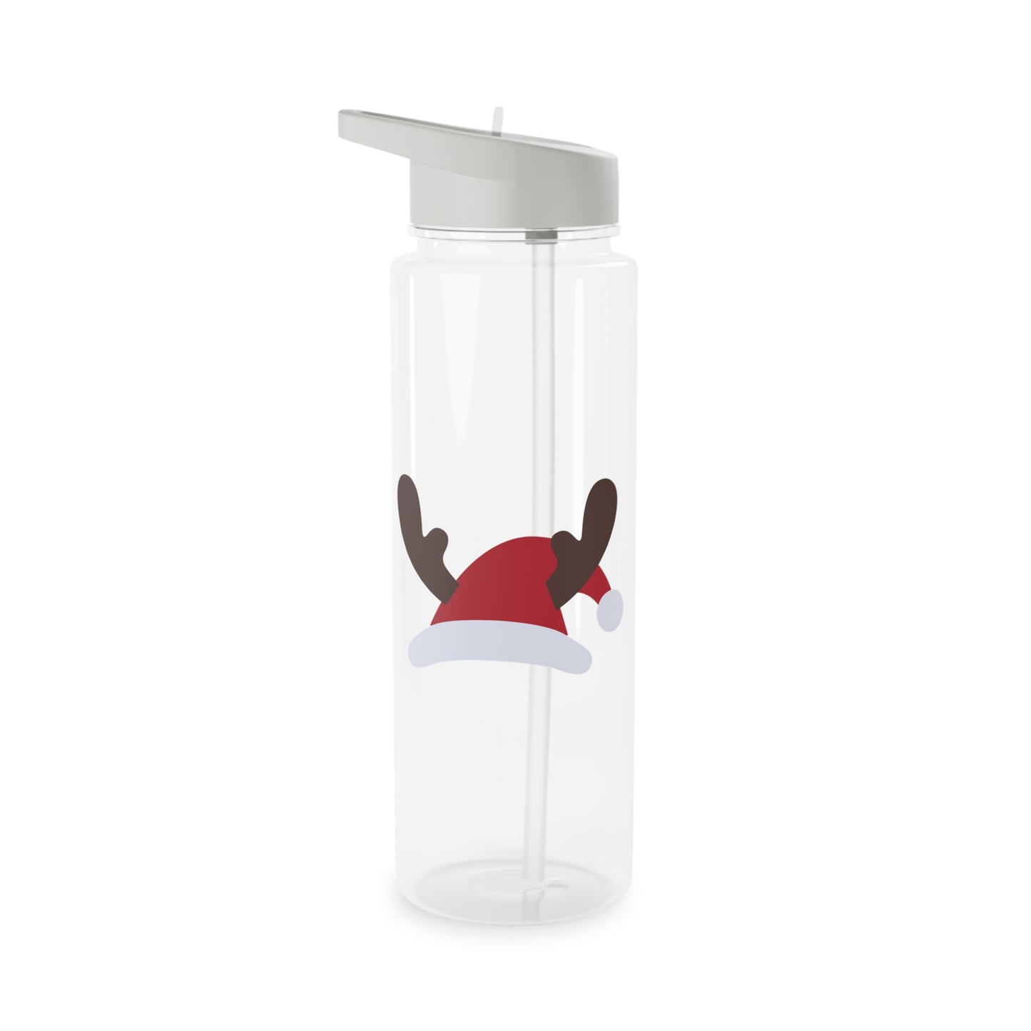 Tritan Water Bottle - Santa's Hat Design