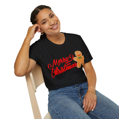 Christmas Unisex T-Shirt - Gingerbread Xmas Design