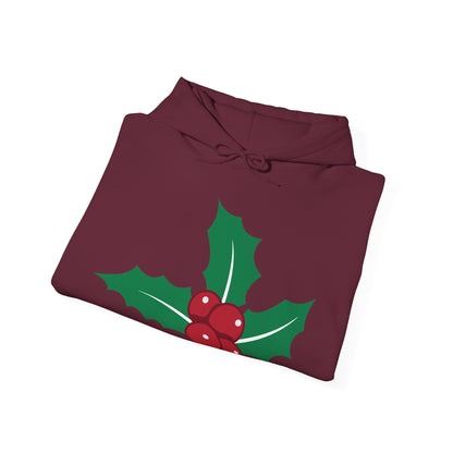 Christmas Unisex Hooded Sweatshirt - Mistletoe Design