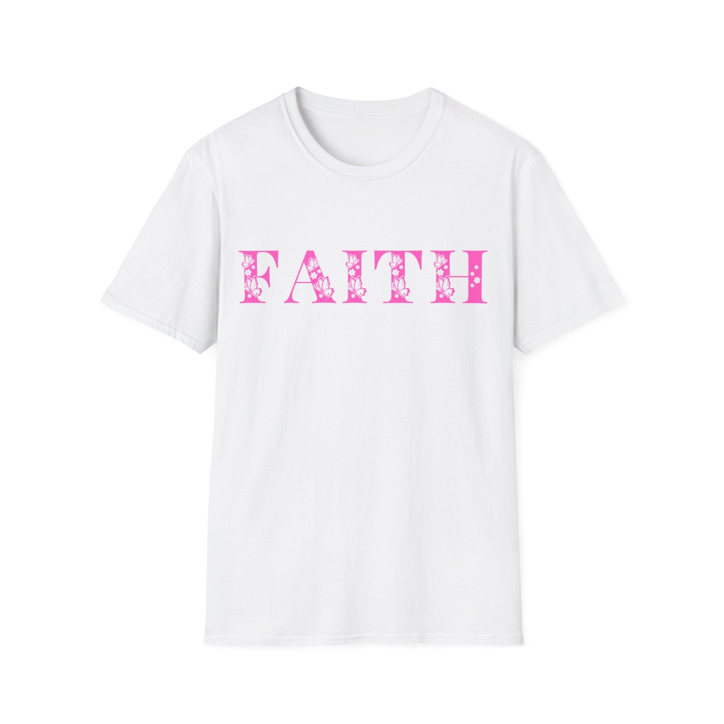 Christian Unisex T-Shirt - Faith Pink Design