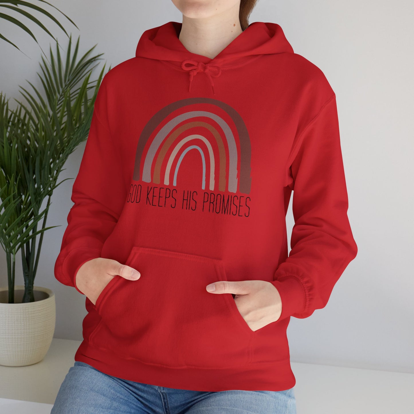 Christian Unisex Hooded Sweatshirt - God Keeps His Promises Design