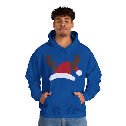 Christmas Unisex Hooded Sweatshirt - Santa's Hat Design