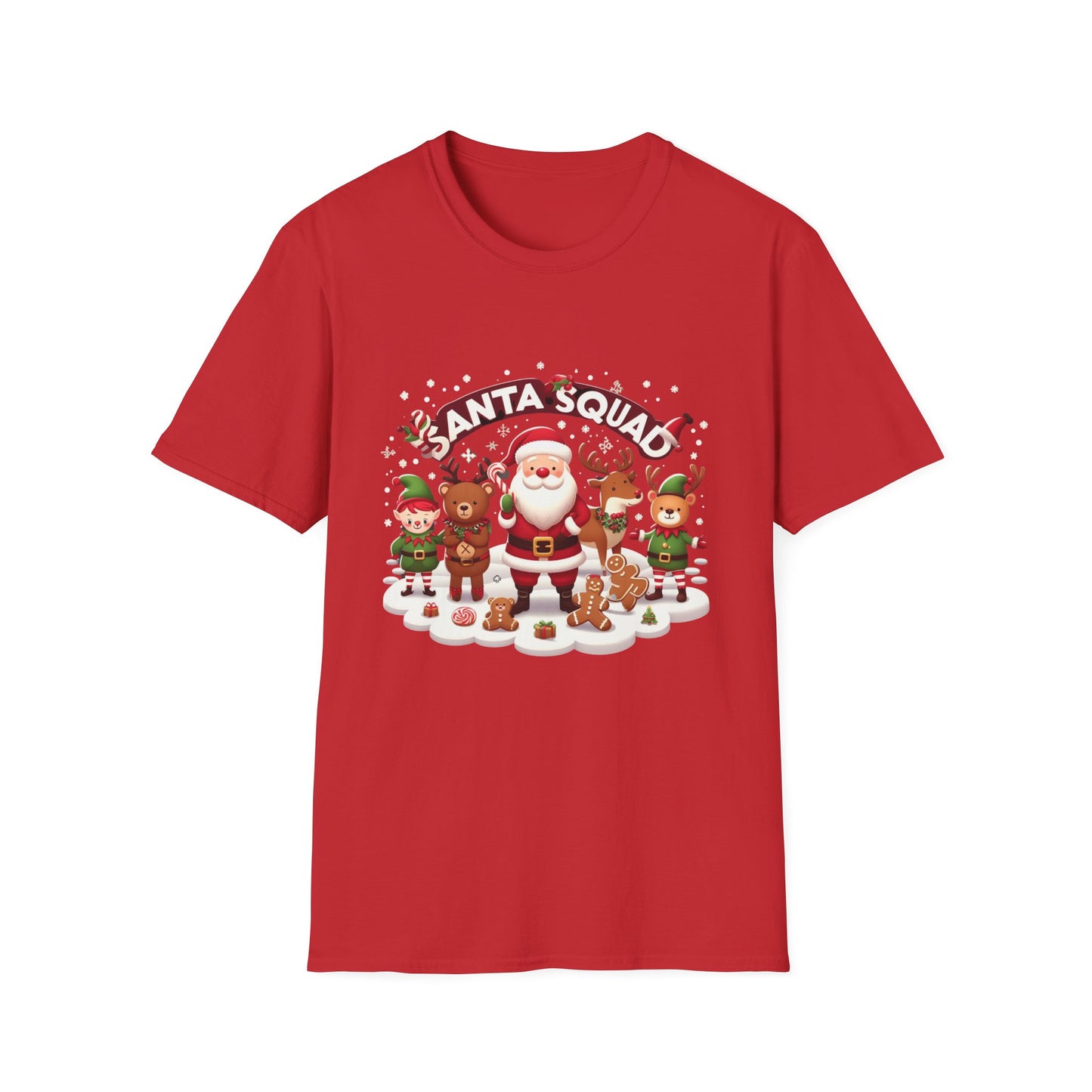 Christmas Unisex T-Shirt - Winter Santa Squad Design