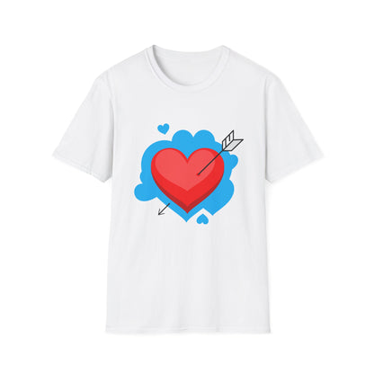 Valentine's Day Unisex T-Shirt - Simple Heart Design