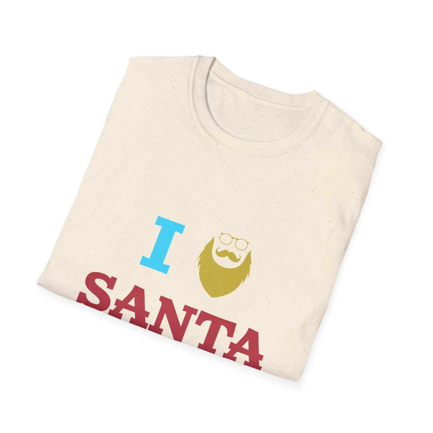 Christmas Unisex T-Shirt - I Love Santa Design