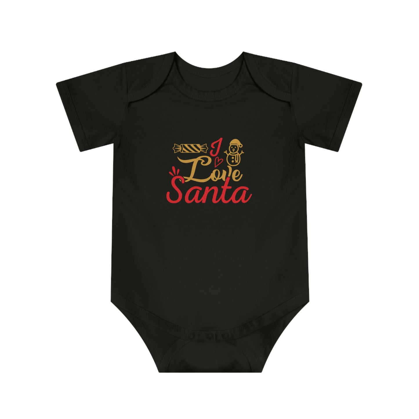 Christmas Baby Bodysuit - Love Santa Design