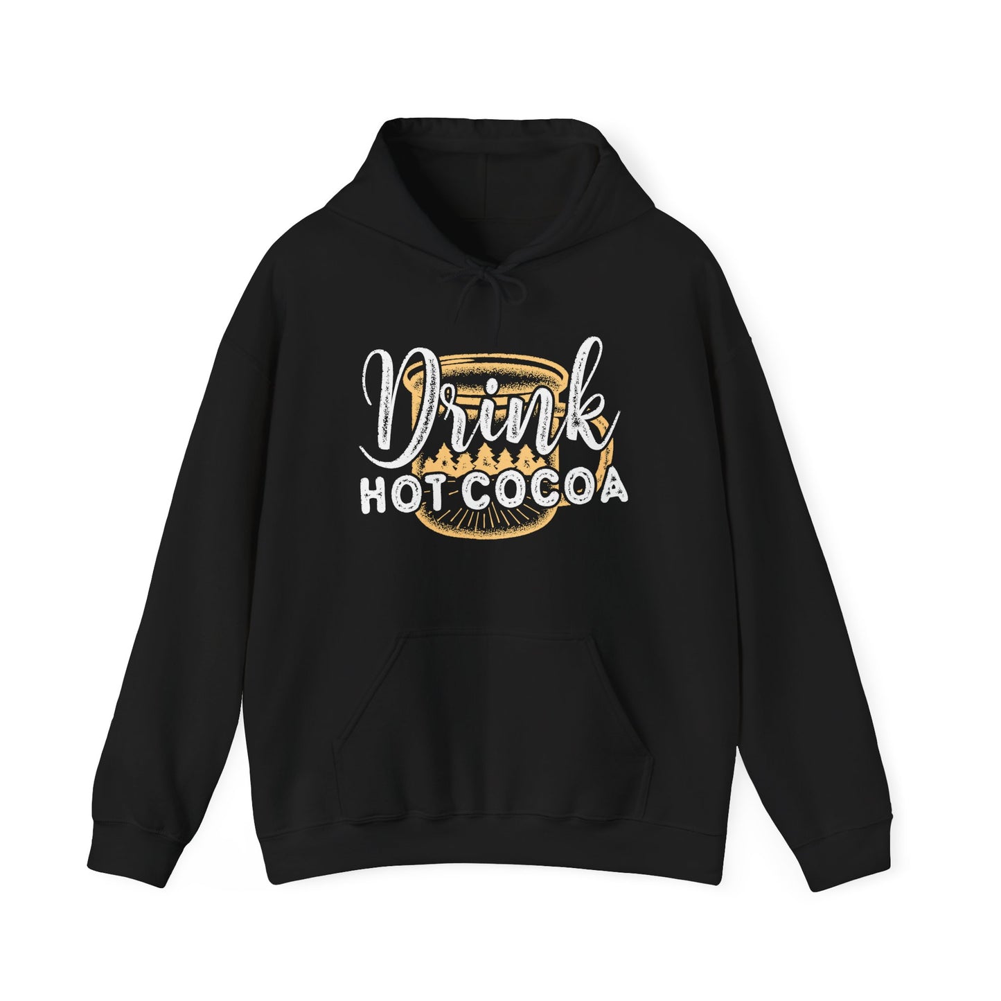 Christmas Unisex Hooded Sweatshirt - Drink Hot Cocoa Design