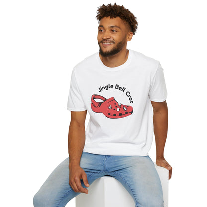 Christmas Unisex T-Shirt - Jingle Bell Croc Design