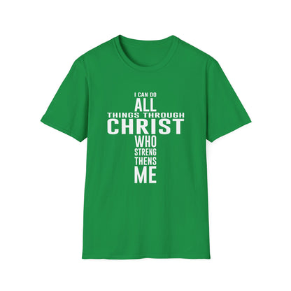 Christian Unisex T-Shirt - I Can Do All Things Through Christ Design