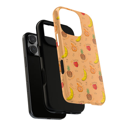 Motivational Tough Cases for iPhone - Go Vegan Pattern Design