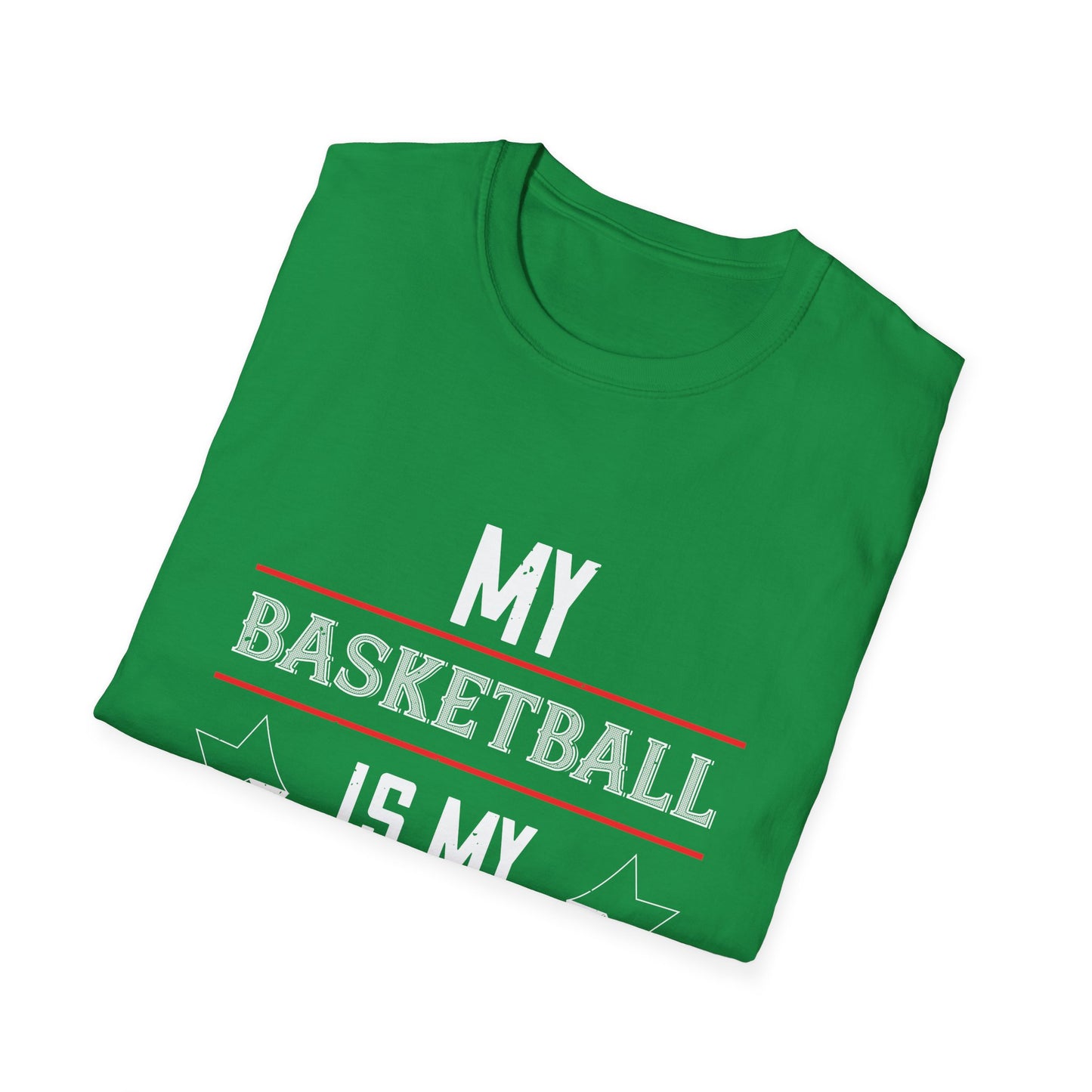 Valentine's Day Unisex T-Shirt - My Basketball Is My Valentine Design