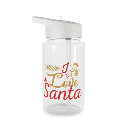 Tritan Water Bottle - Love Santa Design