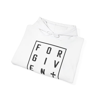 Christian Unisex Hooded Sweatshirt - Forgiven Cross Design