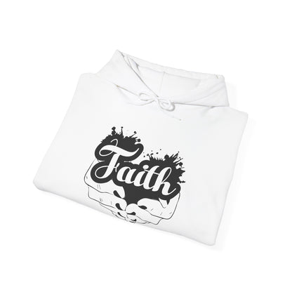 Christian Unisex Hooded Sweatshirt - Faith In Your Hands Design