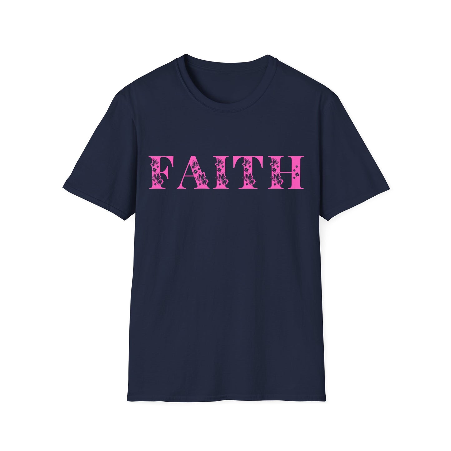 Christian Unisex T-Shirt - Faith Pink Design