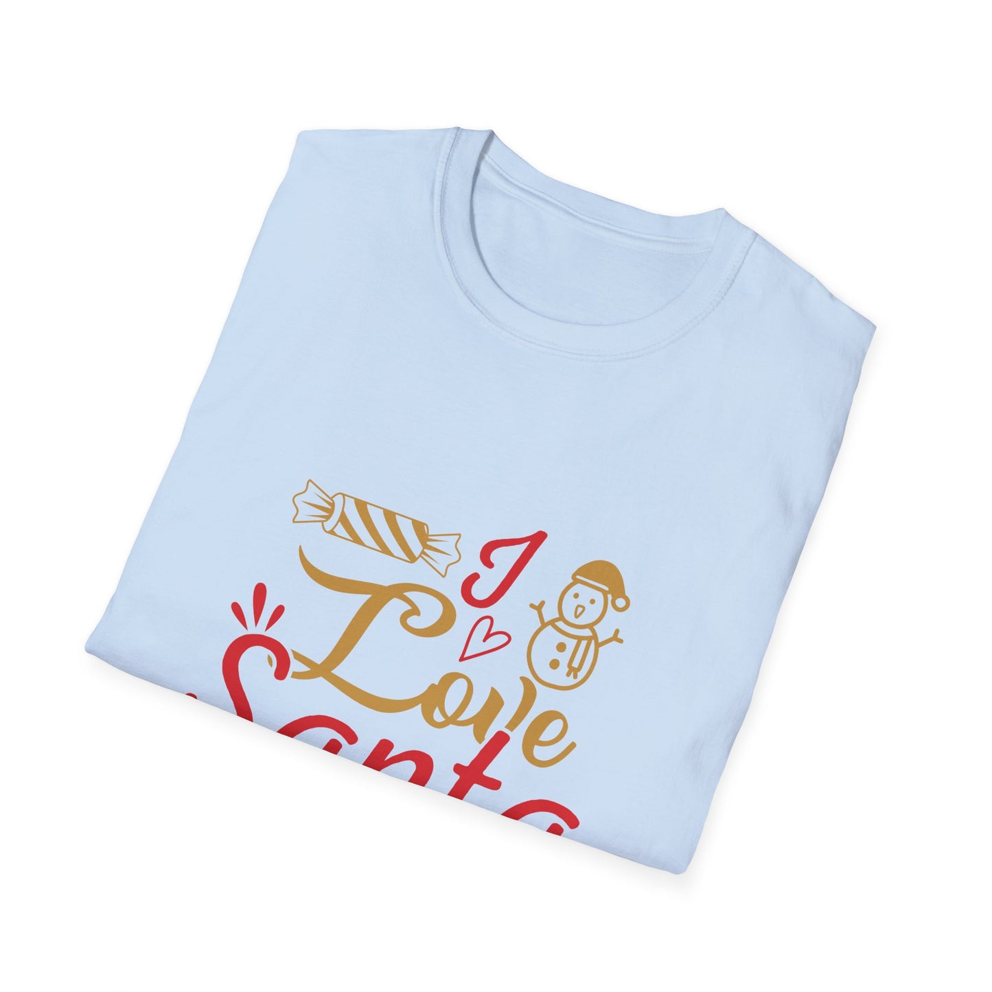 Christmas Unisex T-Shirt - Love Santa Design