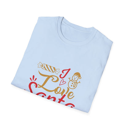 Christmas Unisex T-Shirt - Love Santa Design