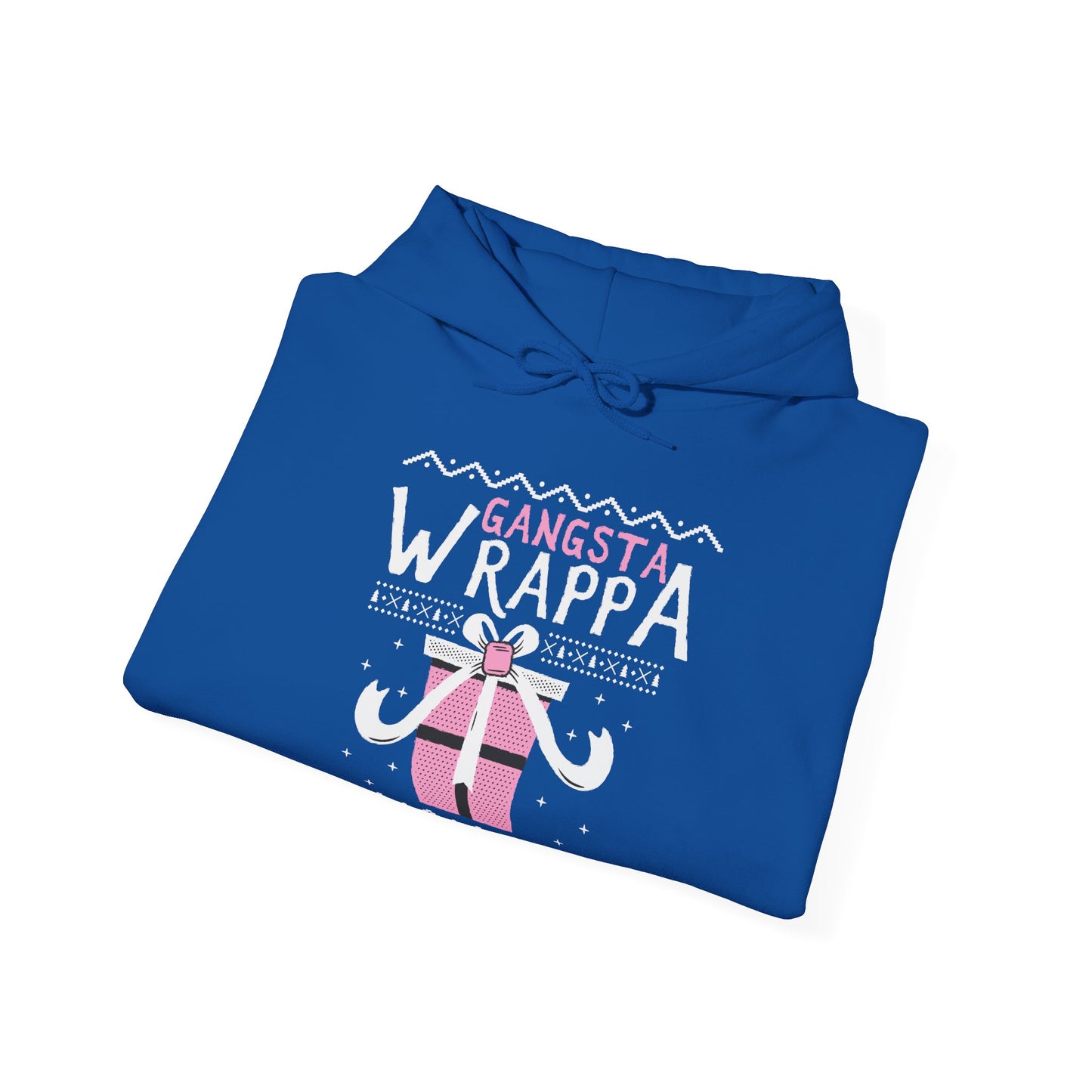 Christmas Unisex Hooded Sweatshirt - Gangsta Wrappa Design