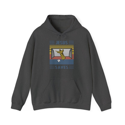 Christian Unisex Hooded Sweatshirt - Jesus Saves Design