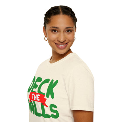 Christmas Unisex T-Shirt - Deck the Halls Design