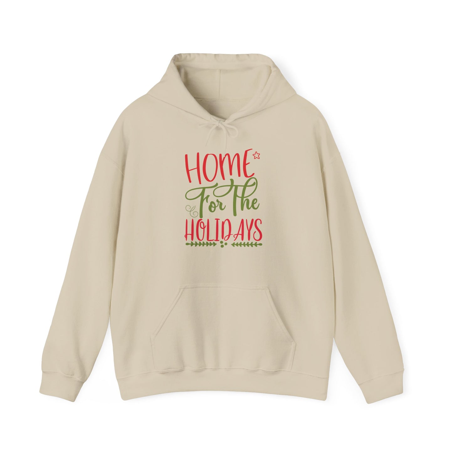 Christmas Unisex Hooded Sweatshirt - Home For The Holidays Design