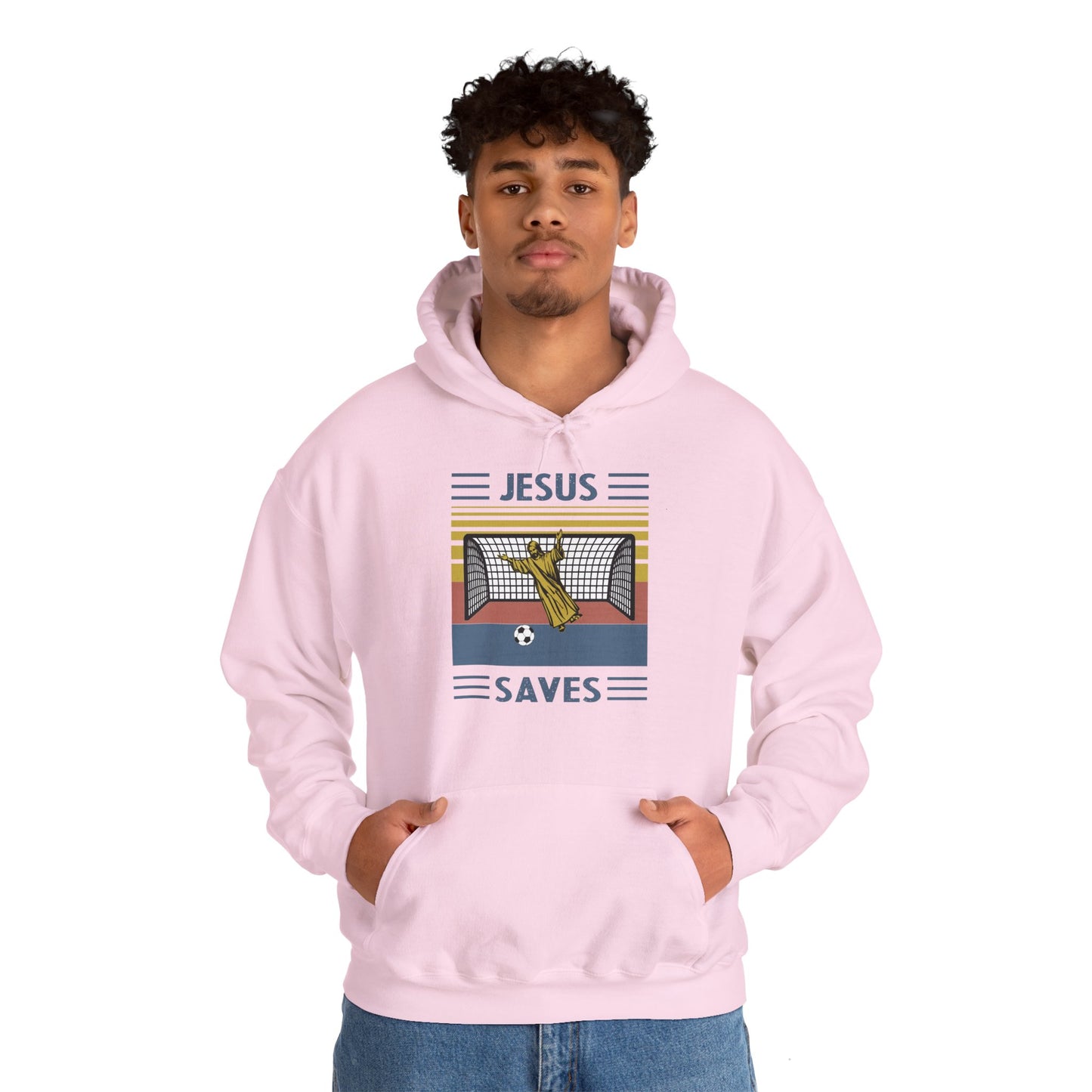 Christian Unisex Hooded Sweatshirt - Jesus Saves Design