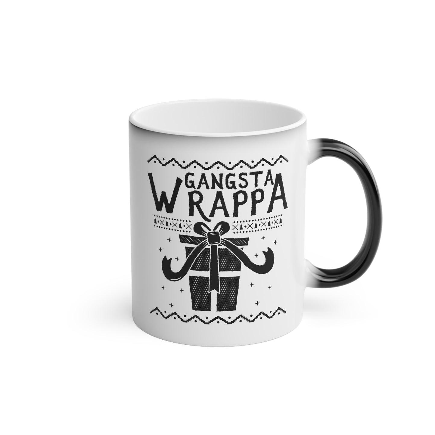 Christmas Color Changing Mug - Gangsta Wrappa Design